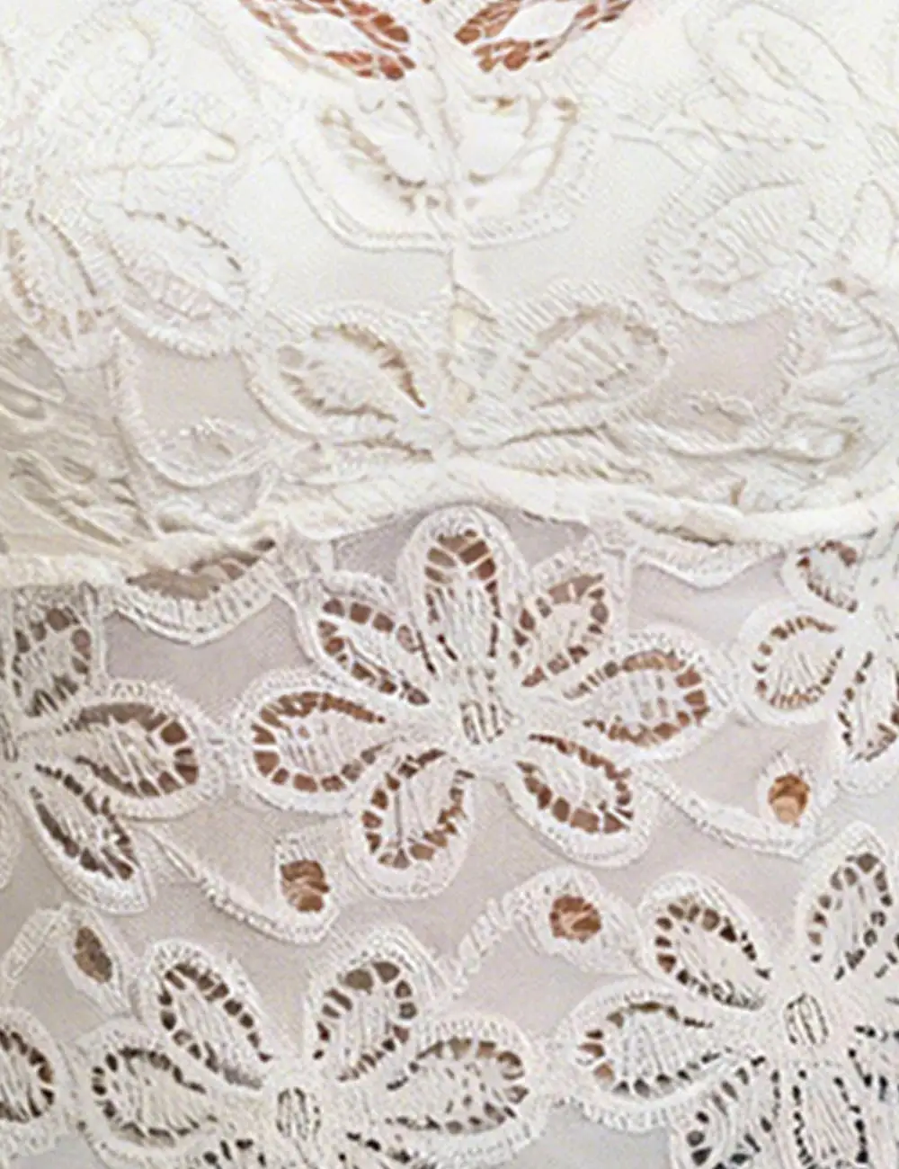 Romantic Lace Crochet Scalloped Hem Cami Top