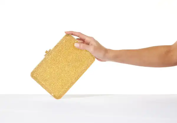Sleek Slim Slide Statement Clutch
