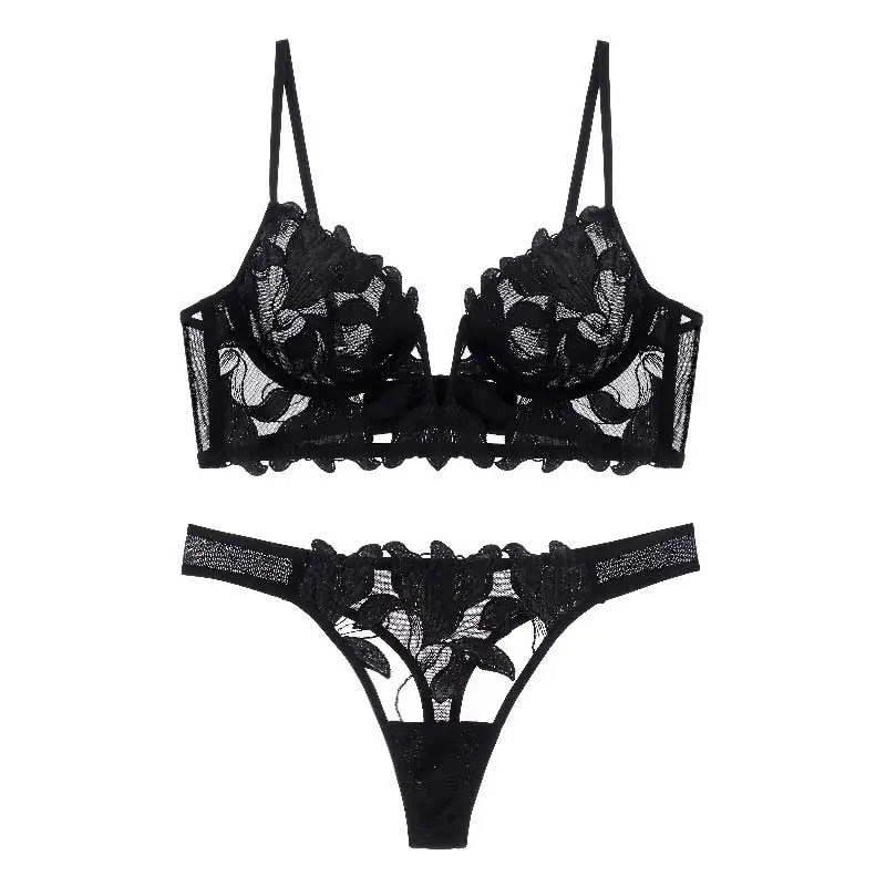 Decorative Embroidered Lingerie Set