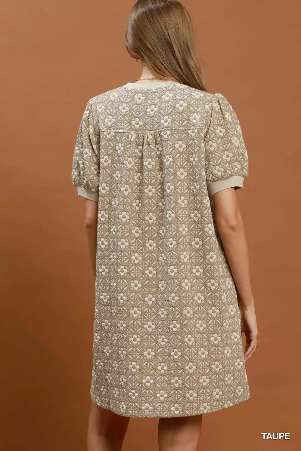 Floral Print Puff Sleeve Mini Dress
