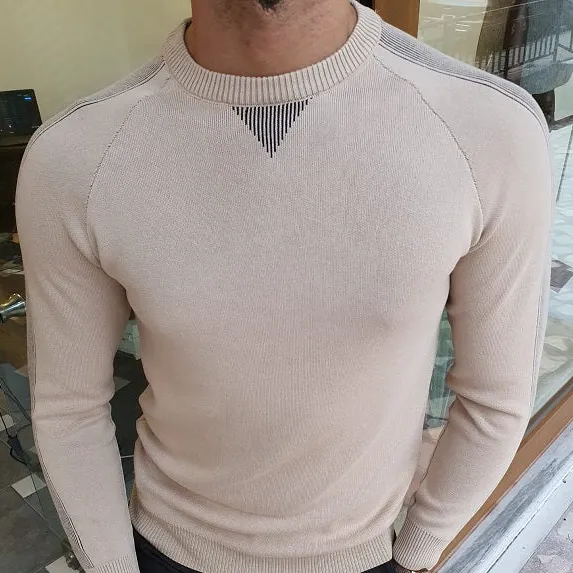 Crew Neck Slim Fit Knit Sweater