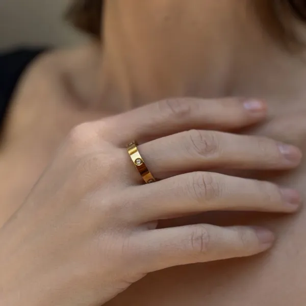 Crystal Eternity Band Fashion Ring