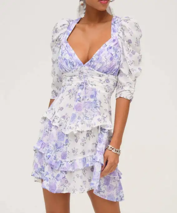Mini Square Neck Dress