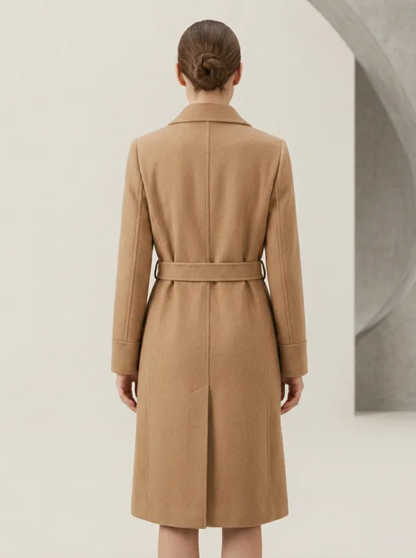 Modern Belted Wool Coat