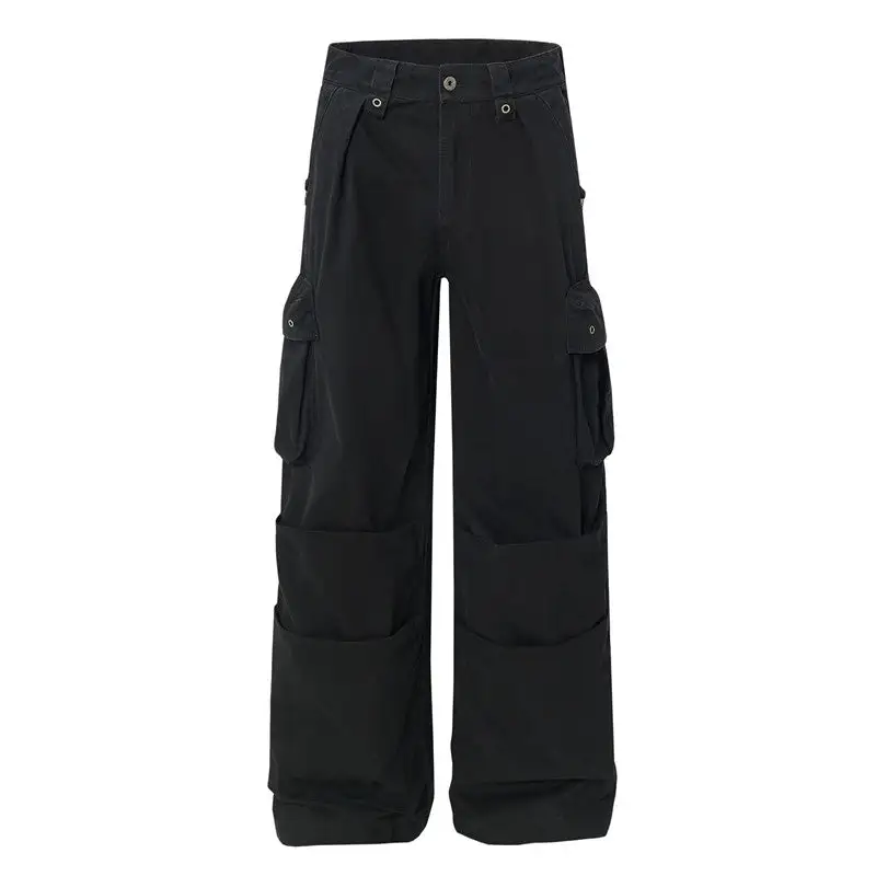 Women's Straight Leg Multi Pocket Printed Cargo Pants