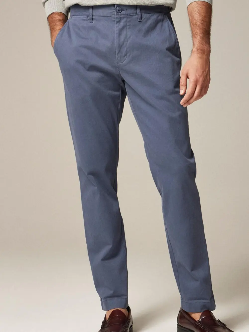 Light Blue Regular Fit Men's Pants