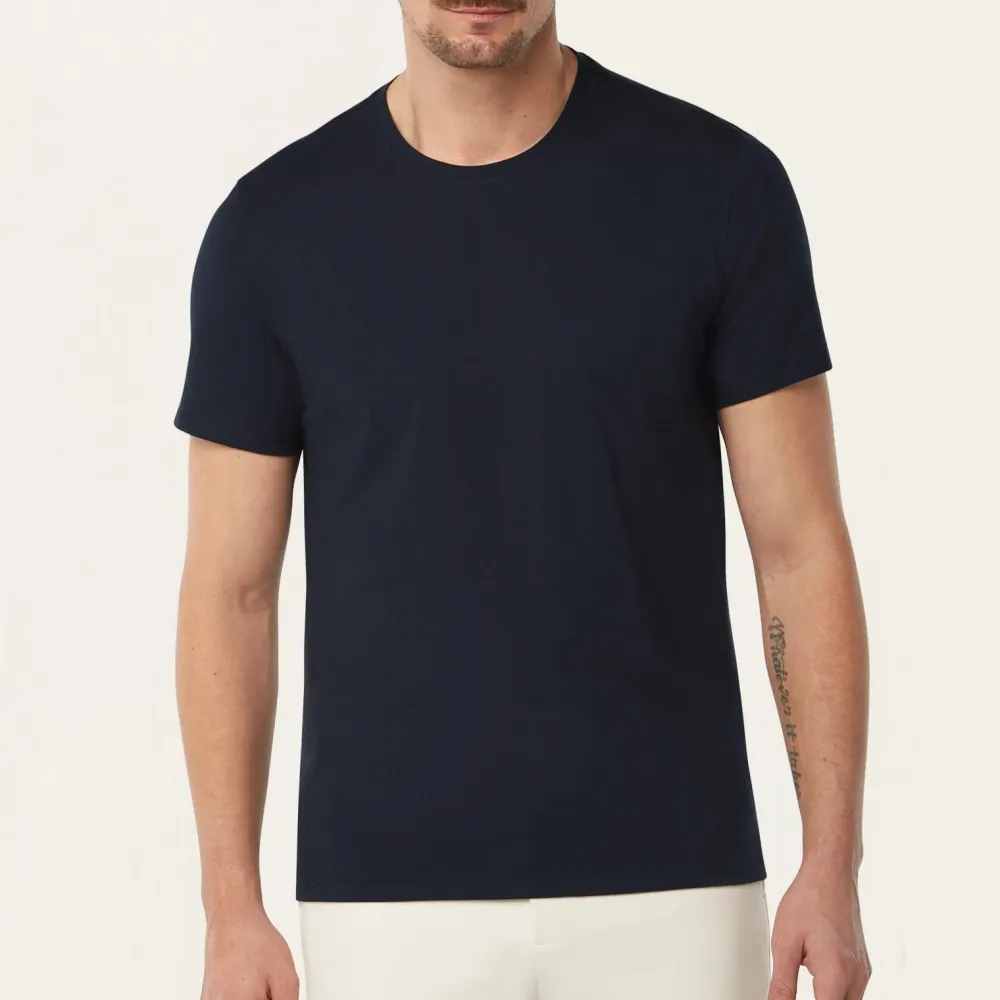 Modern Classic Fit Stretch Blend Round Neck T-Shirt