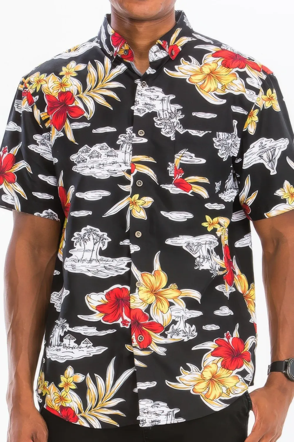 Everyday Men's Print Button-Down Shirt