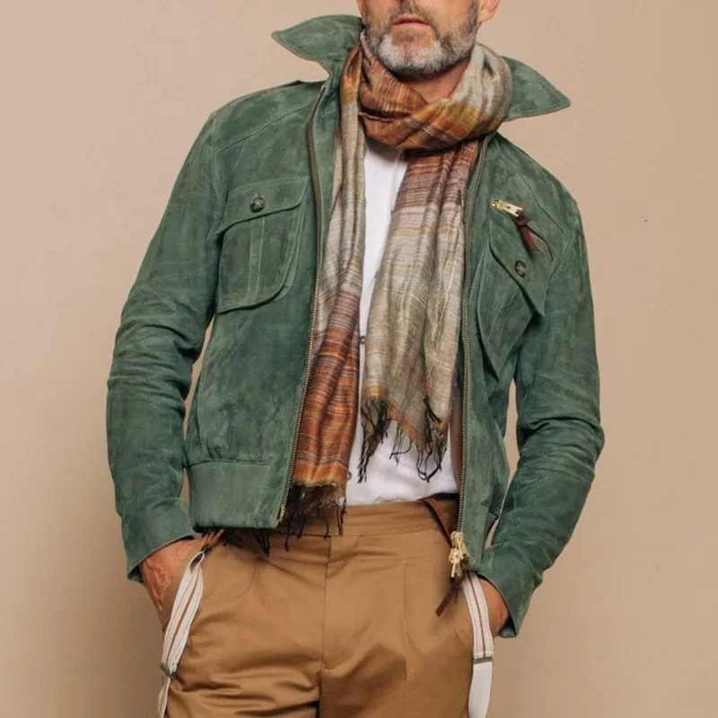 Textured Suede Jacket