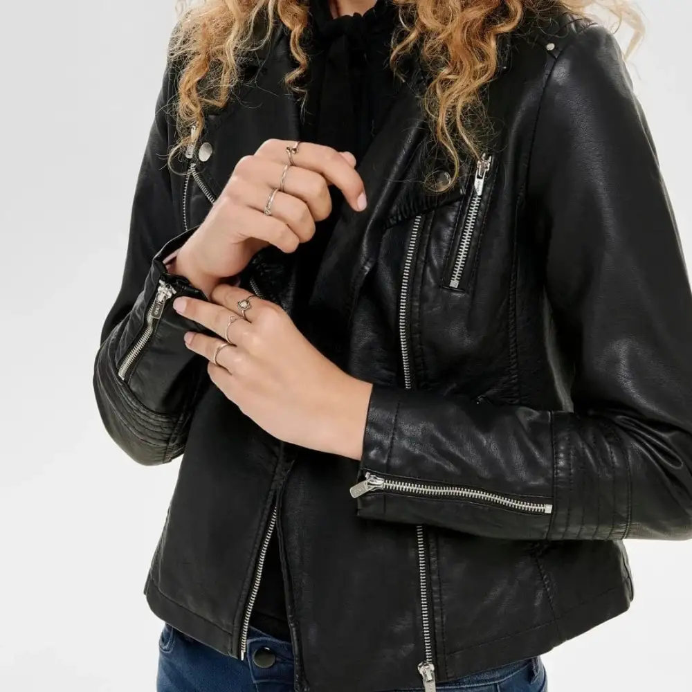 Biker Faux-Leather Women's Jacket
