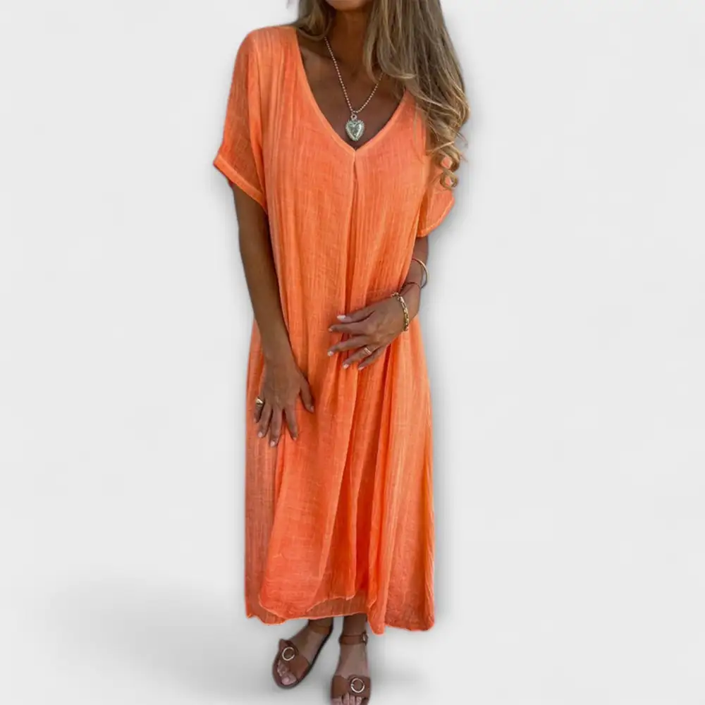 Linen Cotton Casual Dress
