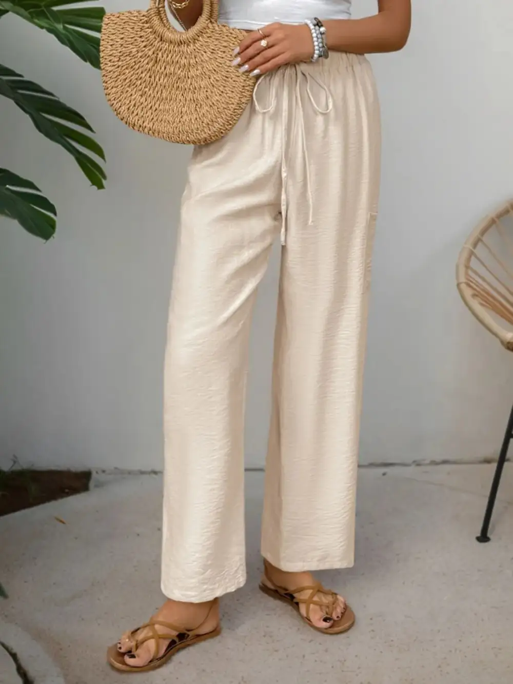Wide Leg Soft Trousers