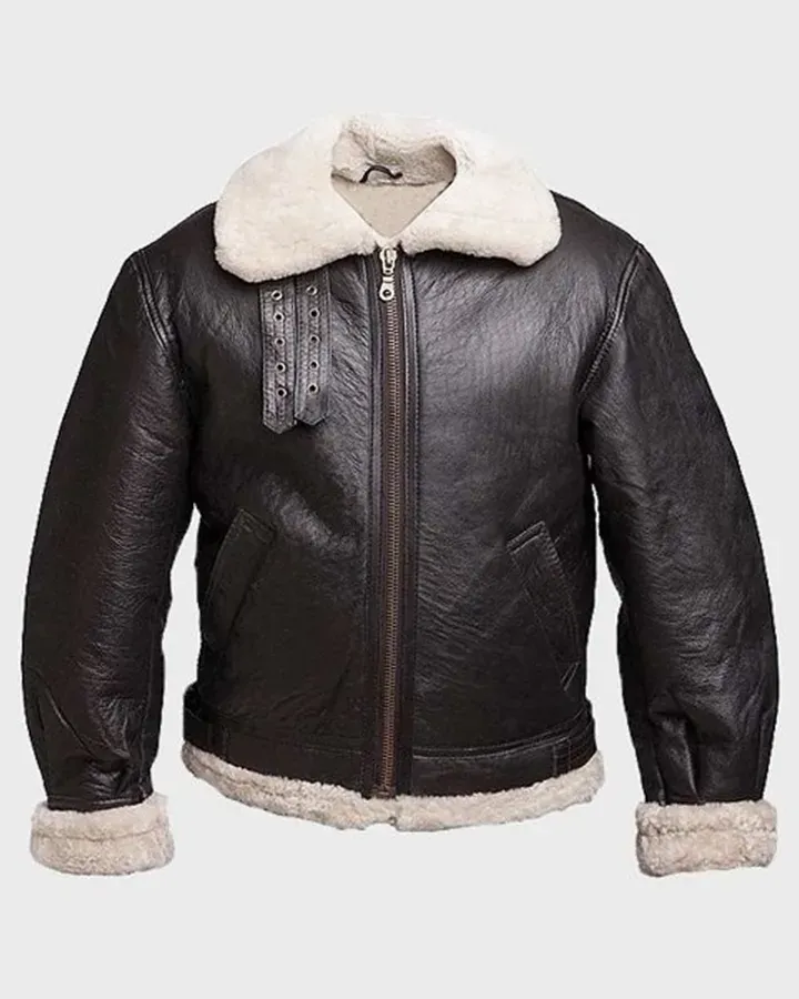 Classic Aviator Bomber Shearling Sheepskin Jacket