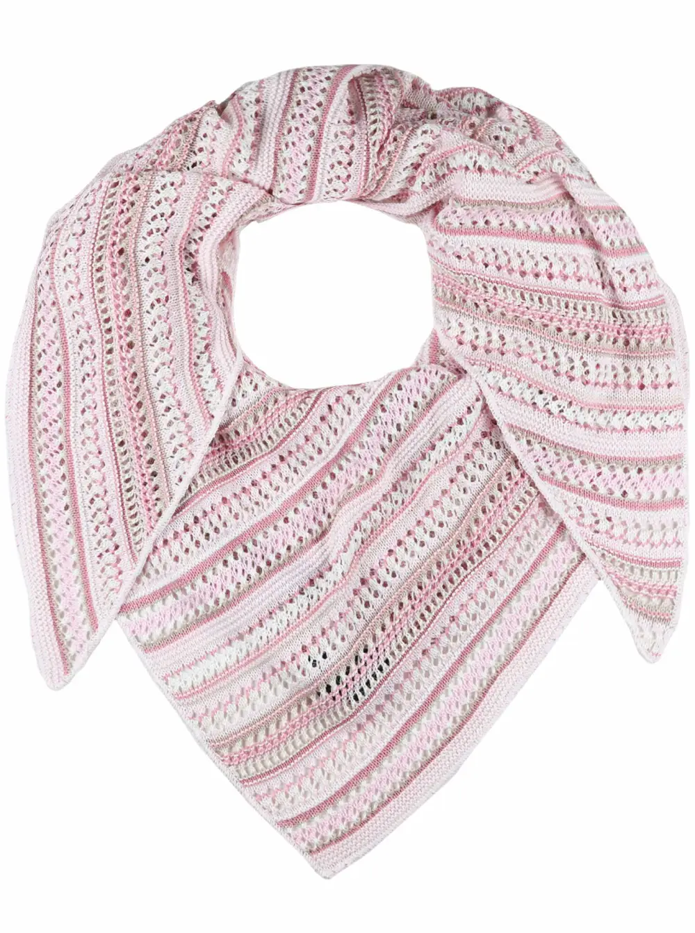 Soft Patterned Cotton Wool Heart Pattern Fashion Scarf