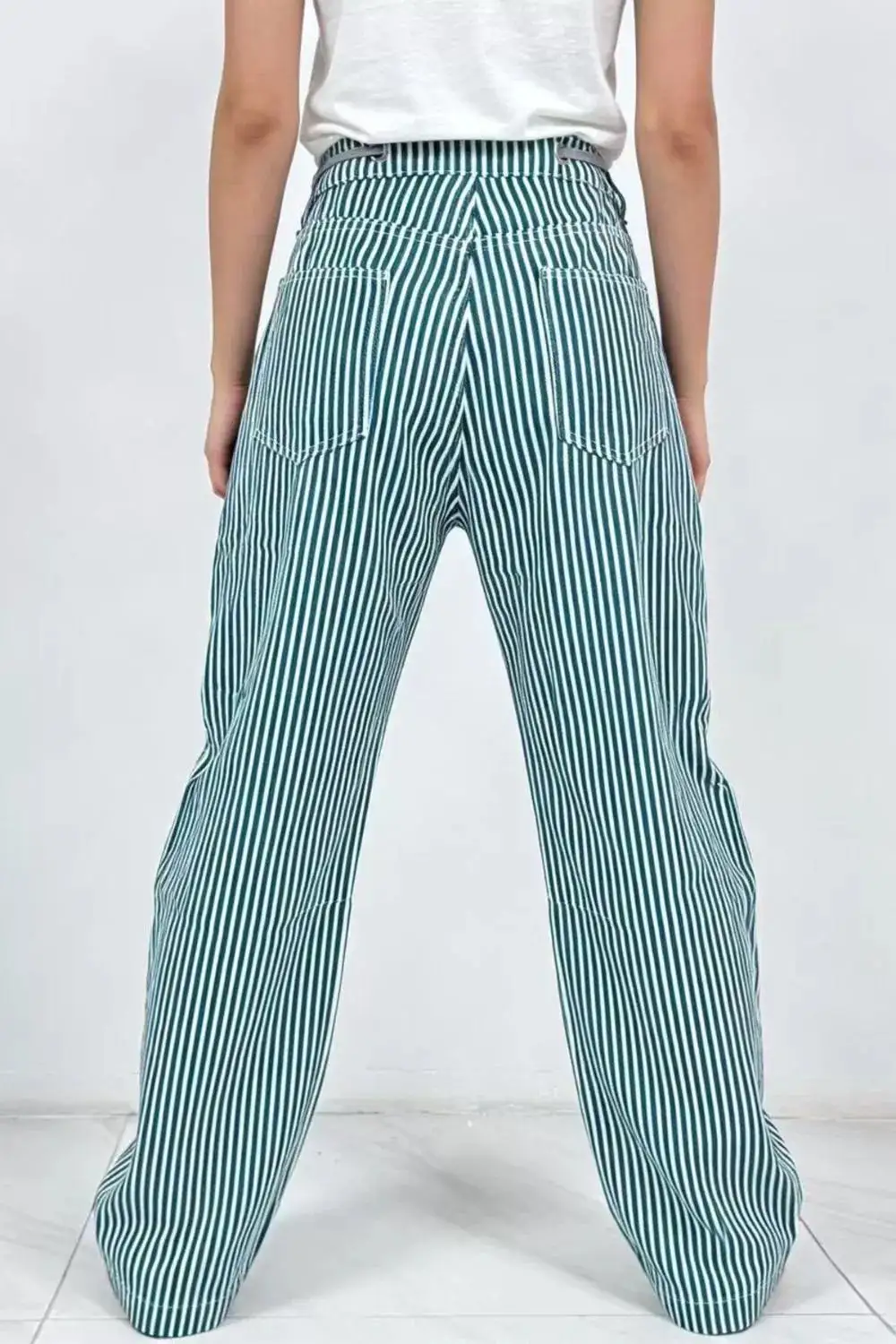 Chic Striped Wide Leg Pants
