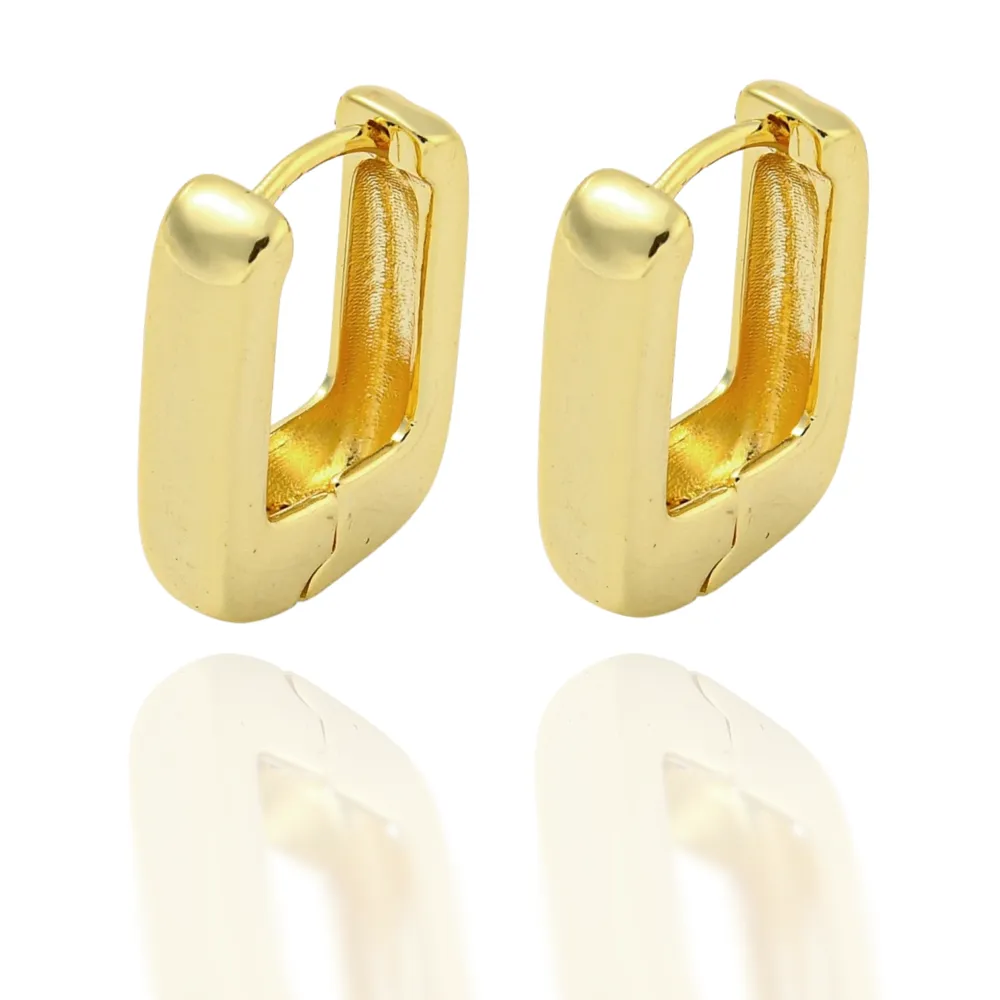 Rectangular Hoop Earrings