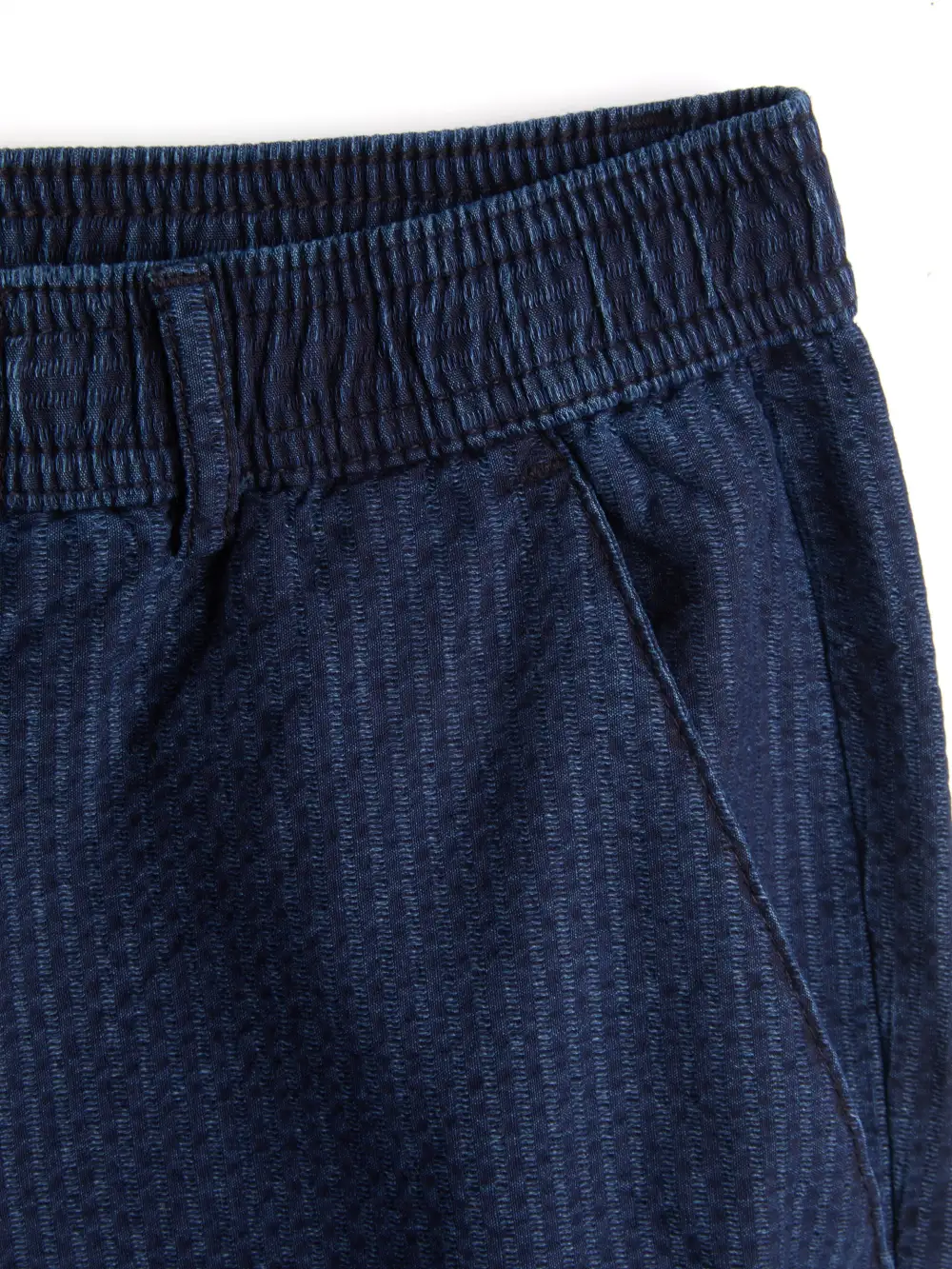 Indigo Elasticated Waist Trousers