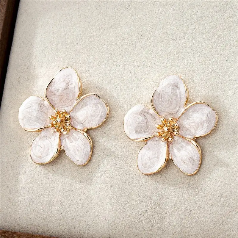 Playful Floral Statement Earrings