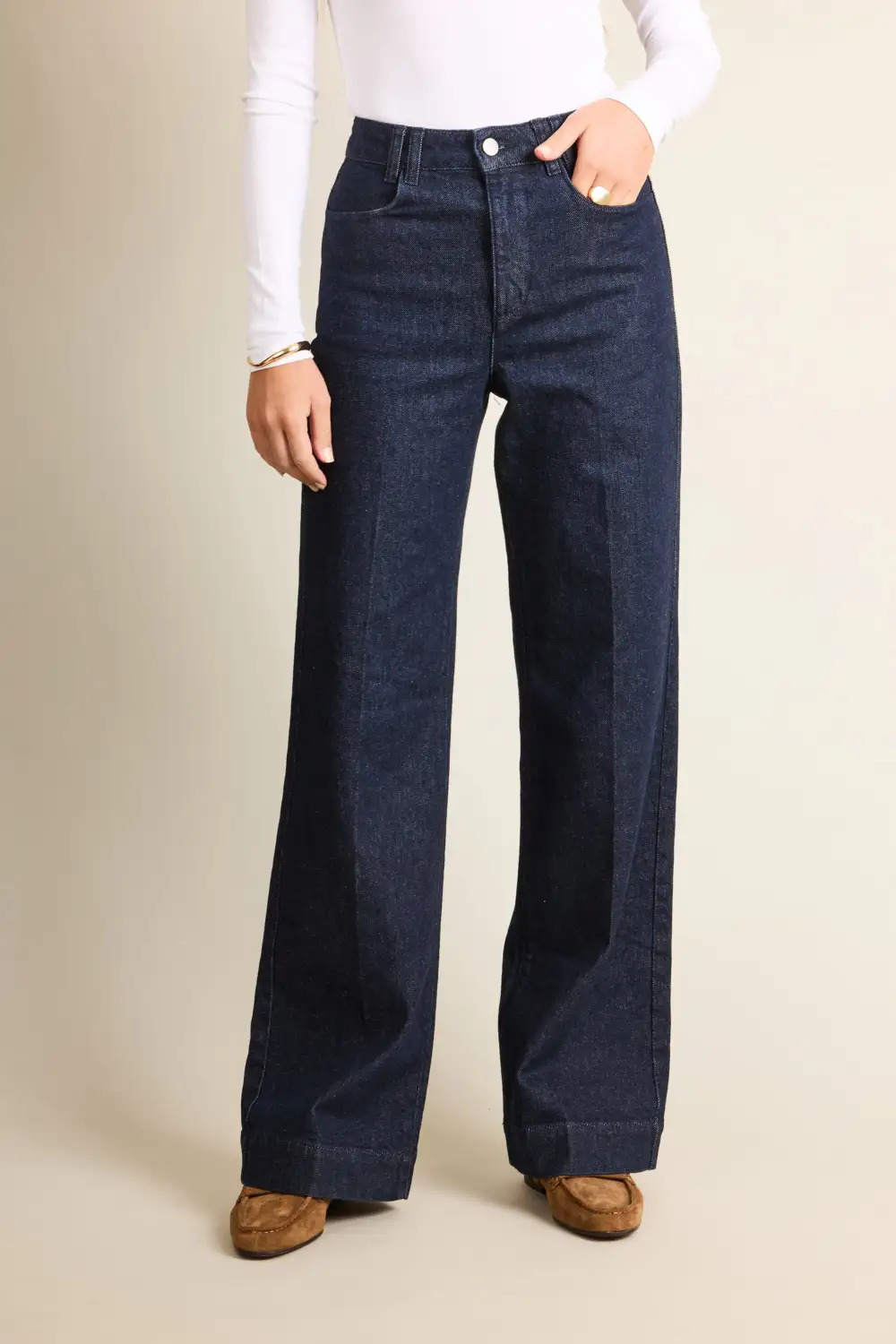 Women's Modern Slim Straight High Waist Jeans