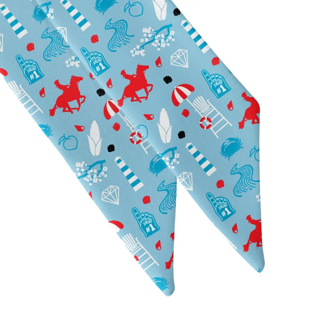 Delaware State Heritage Design Hair Scarf