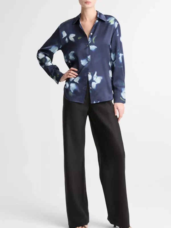 Watercolor Flower Print Shirt