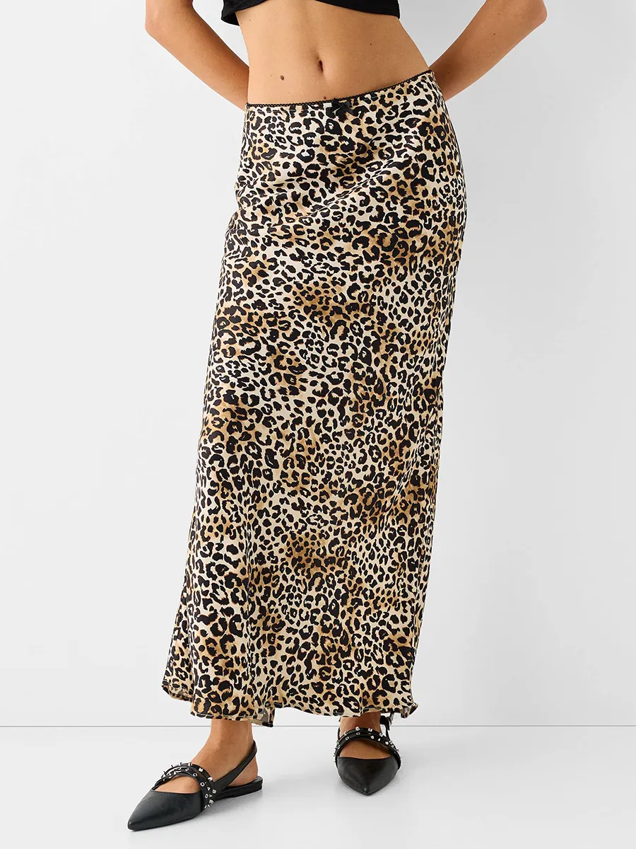 Falda Midi Estampada