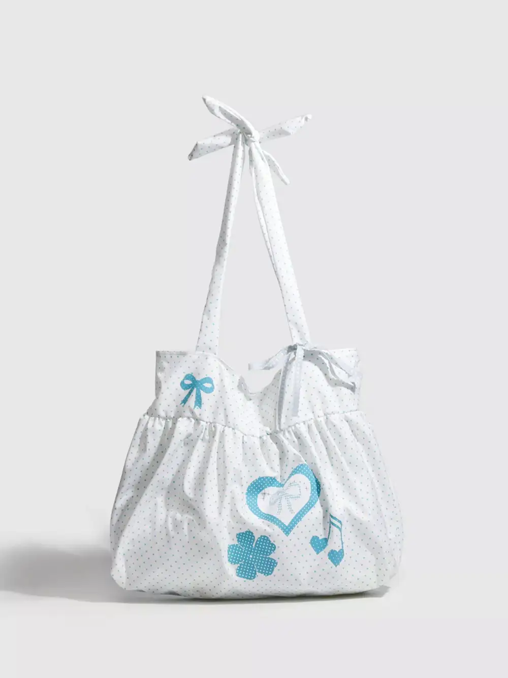 Polka Dot Heart Shoulder Bag