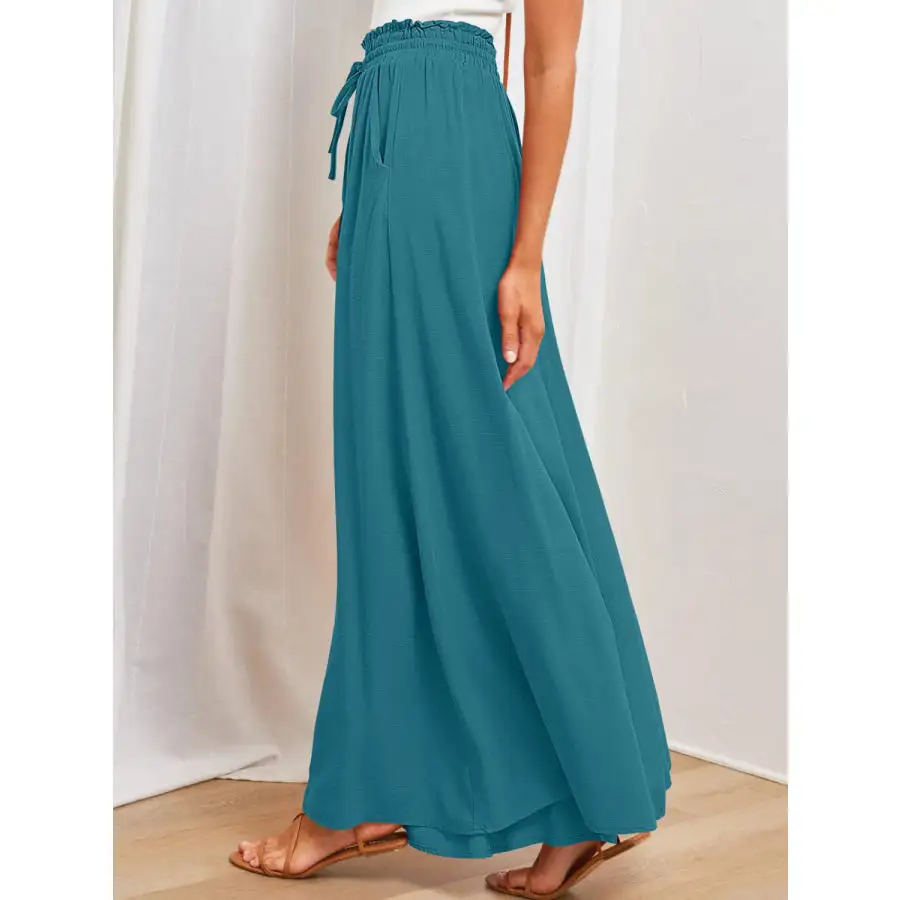 Casual Wide Leg Pants with Pockets