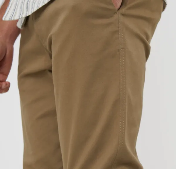 Dark Stone Slim-Fit Twill Pants