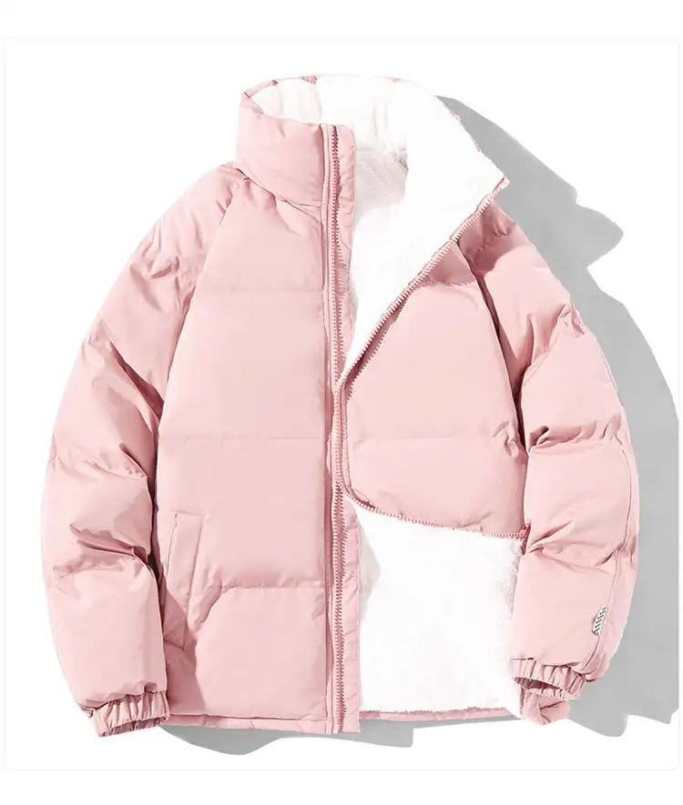 Quilted Teddy Stand Collar Bomber Jacket