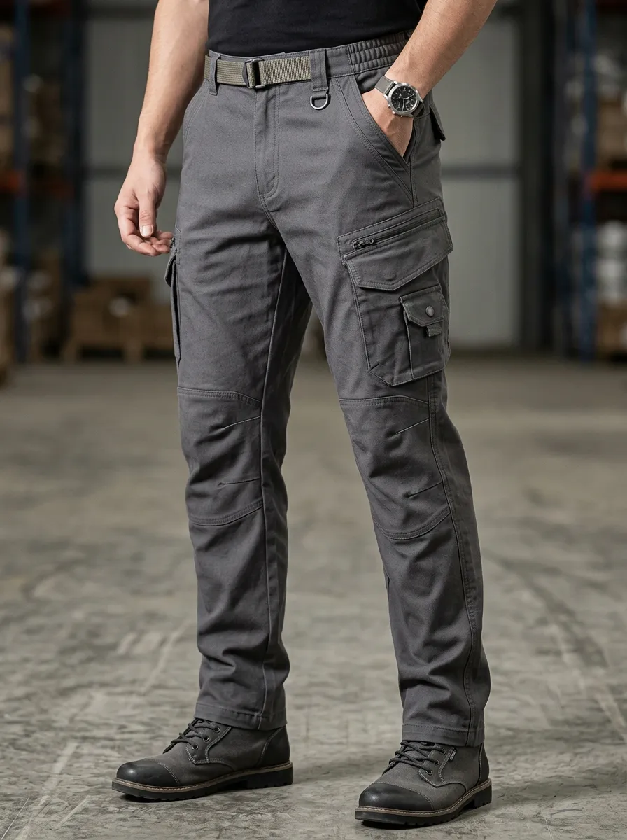 Everyday Clean-Line Men's Multi-Pocket Waterproof Tactical Cargo Pants