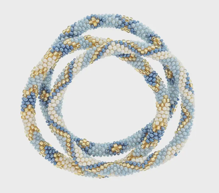 Fair Trade Glass Bead Roll-On Bracelet