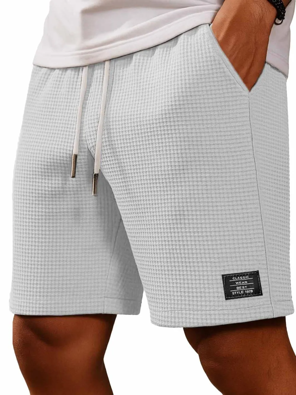 Relaxed Textured Knit Pocket Shorts