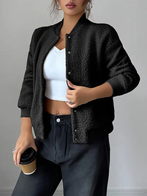 Streetwear Button Front Jacket