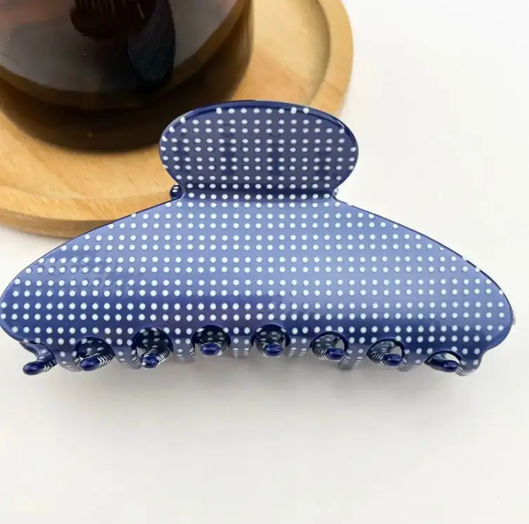 Polka Dot Hair Claw Clip