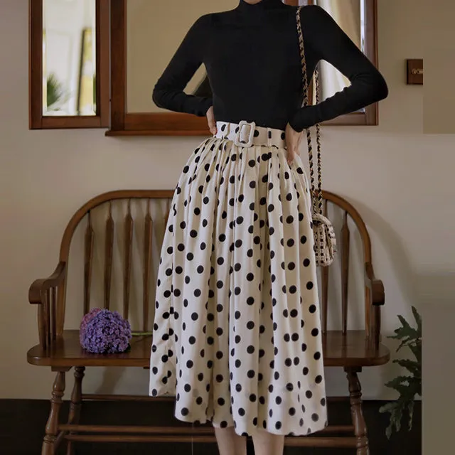 Cozy Relaxed Everyday Casual Polyester Skirt