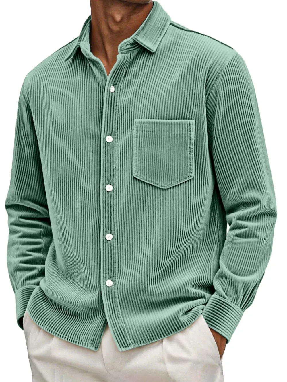 Relaxed Corduroy Pocket Shirt