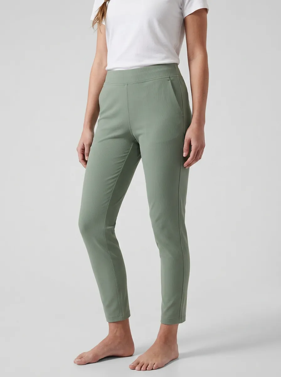 Everyday High-Stretch Casual Mid-Rise Stretch Pants