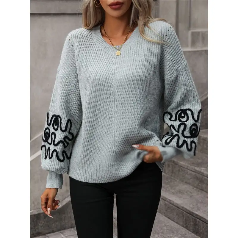 Timeless Women's Knit Long-Sleeve Relaxed Sweater