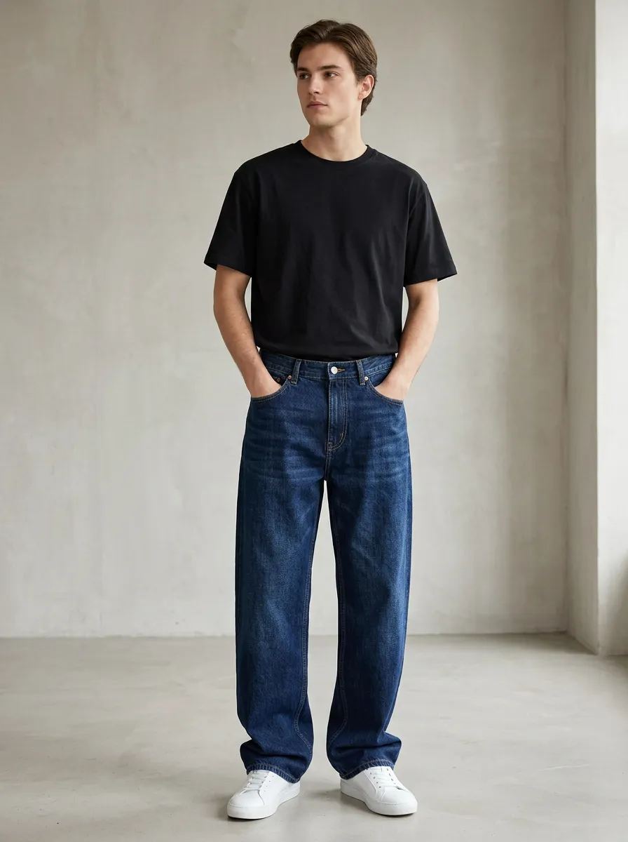 Classic Style Straight Fit Relaxed Fit Men's Modern Jeans