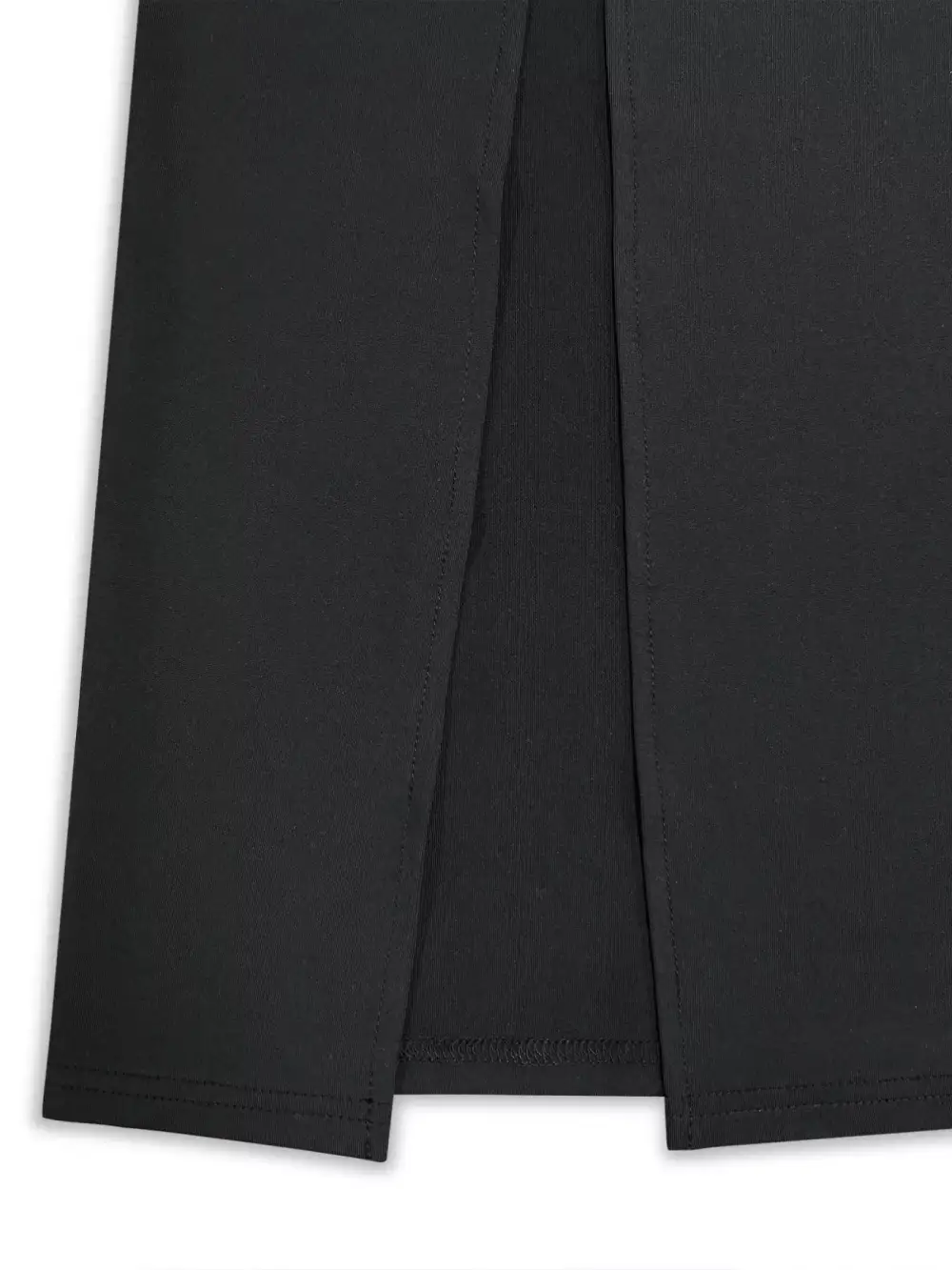 Square Neck Slit Long Sleeve Maxi Dress