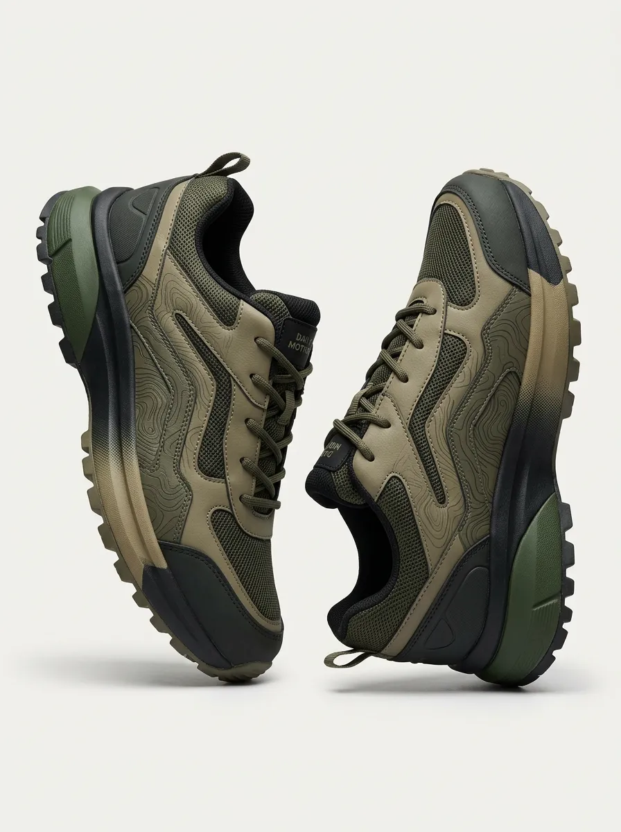Topographic Everyday Pattern Sneakers