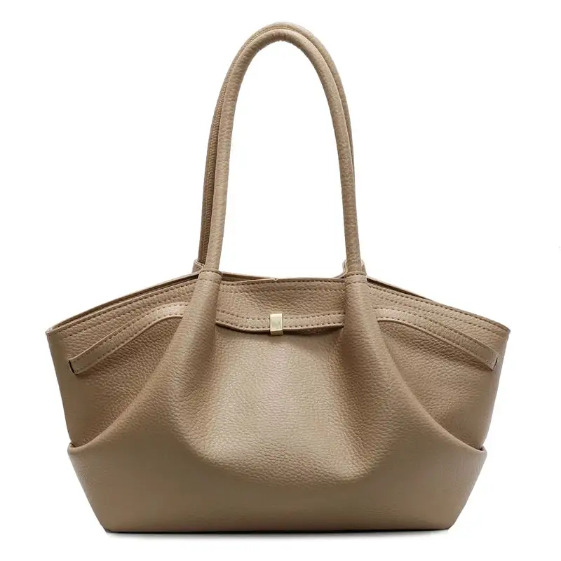 Elegant Carry: Genuine Leather Large-Capacity Tote Bag