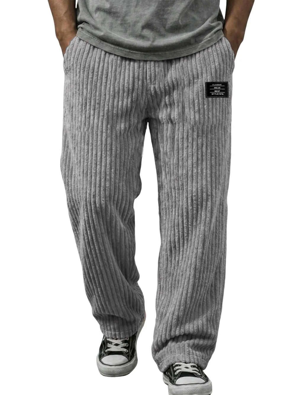 Soft Touch Corduroy Striped Trousers