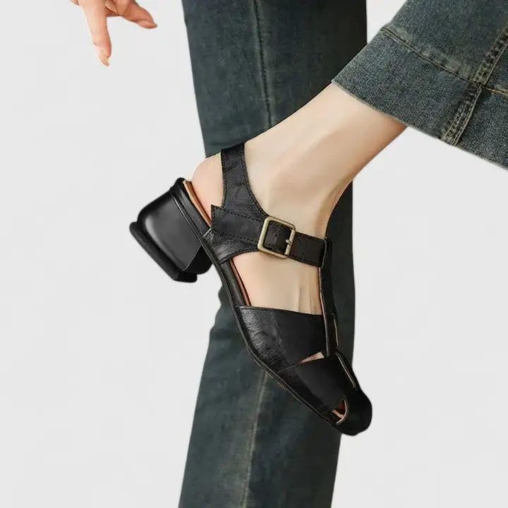 Modern Leather Everyday Flat Sandals