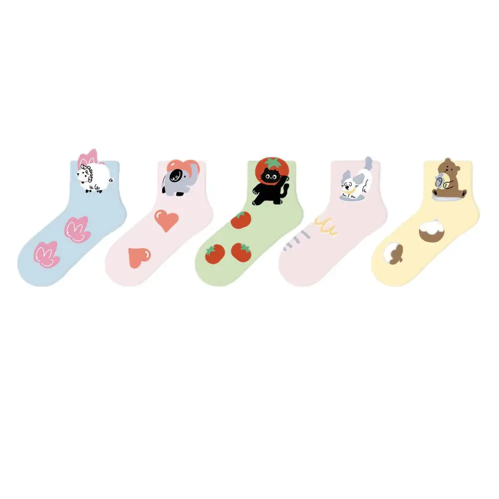 Pop-Up Animal Ear Crew Socks