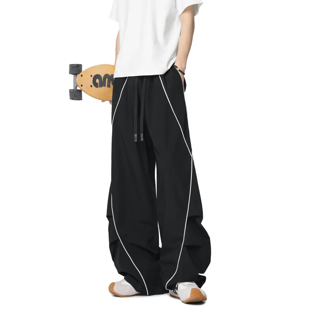 Vintage Panel-Line Wide-Leg Pants