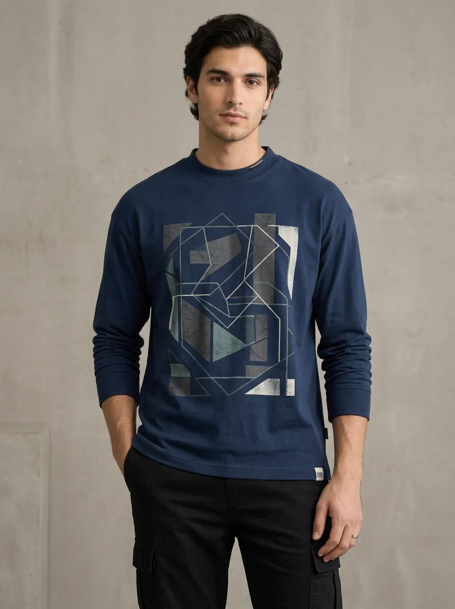 Men's Long Sleeve Clean Cut Streamlined Style Shirt