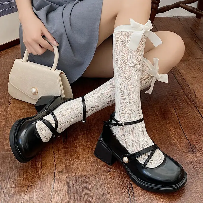 Buckle-Detail Loafer Square-Heel Flats