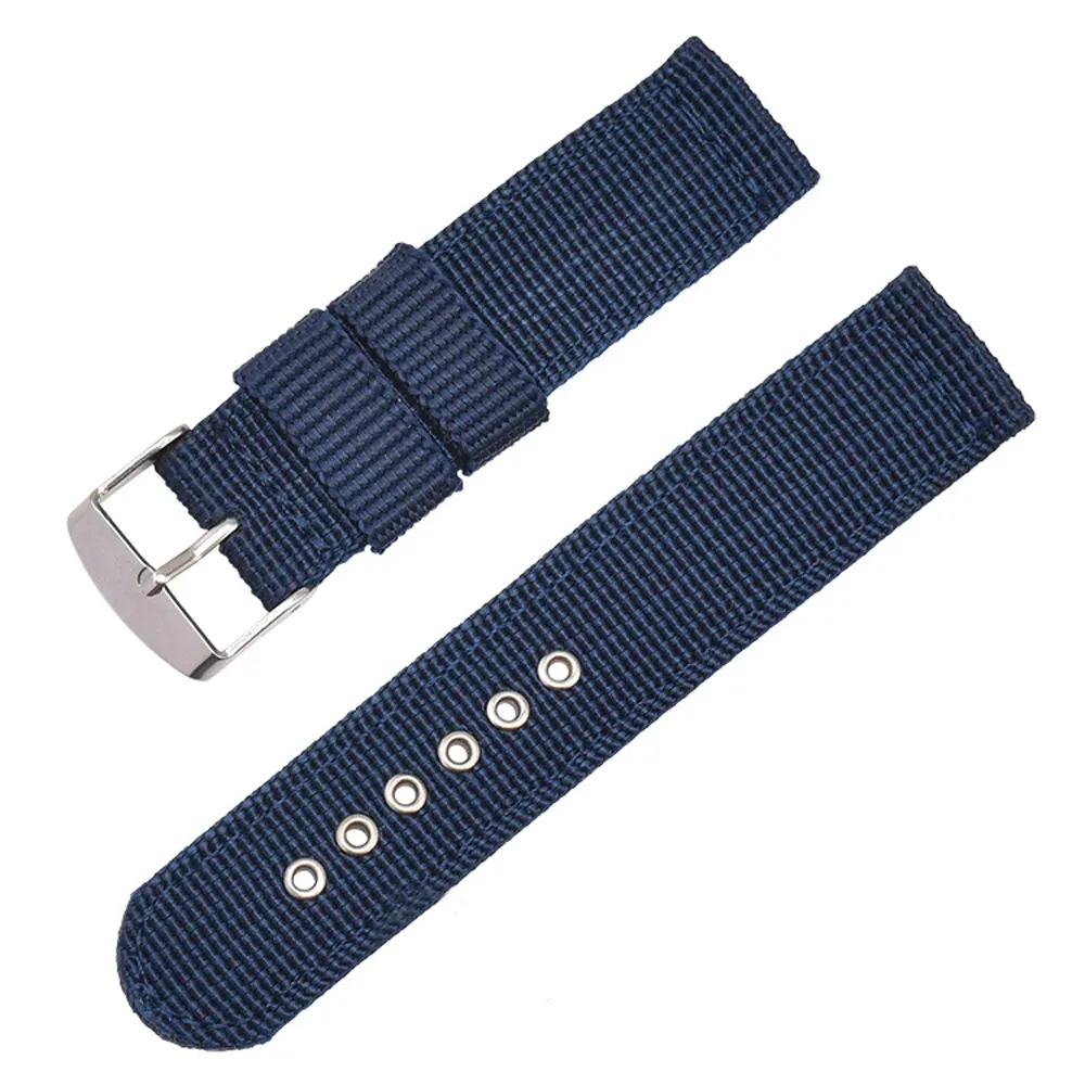 Nylon Watch Strap Replacement Band – Adjustable Fabric Wristband